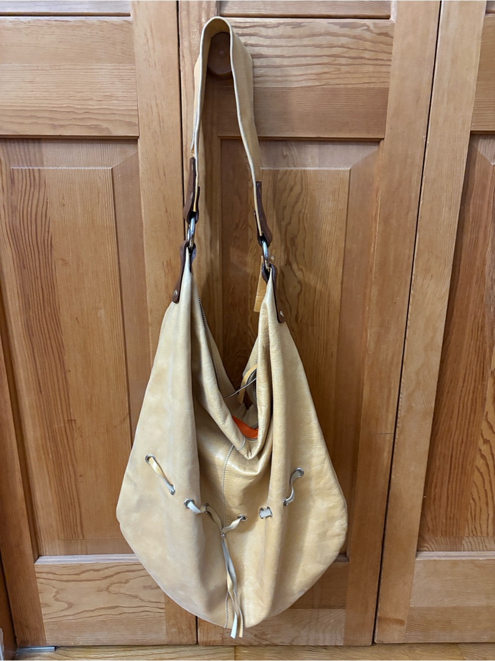 Tano slouchy hobo leather shoulder bag